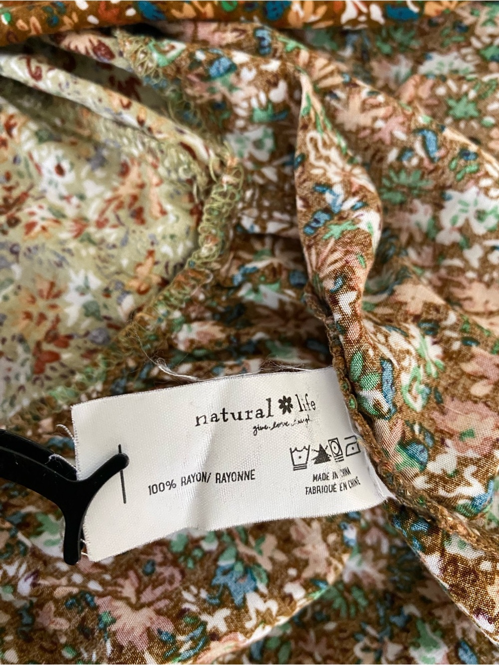 Floral Tiered Midi Dress in Mustard - Picture 14 of 16